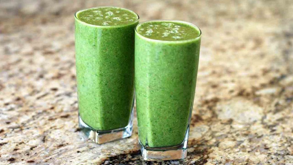 Clean green cabbage celery juice