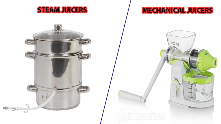 Steam juicers vs Mechanical juicers 